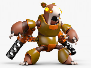 Rodent Robot 3DS Max 3D Модель