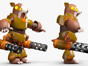 Rodent Robot 3DS Max 3D Модель