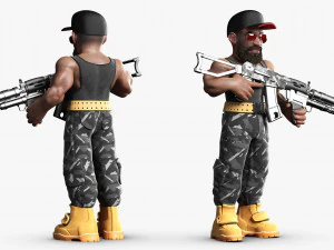 Soldier Man 3DS Max 3D Model