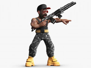 Soldier Man 3DS Max 3D Model