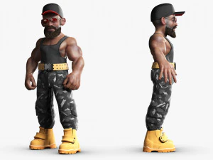 Soldier Man 3DS Max 3D Model