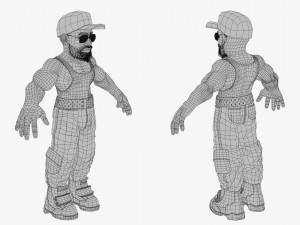 Soldier Man 3DS Max Model 3D
