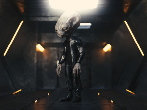Classic Alien Blender 3D-Modell