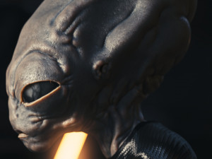 Classic Alien Blender 3D-Modell