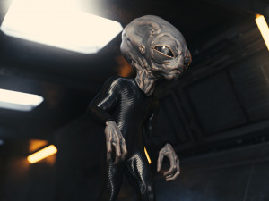 Classic Alien Blender 3D-Modell