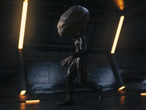Classic Alien Blender 3D-Modell