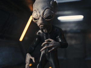 Classic Alien Blender 3D-Modell