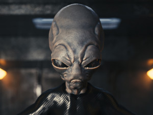 Classic Alien Blender 3D-Modell