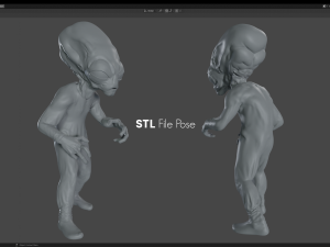 Classic Alien Blender 3D-Modell