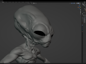 Classic Alien Blender 3D-Modell