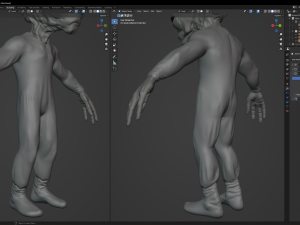 Classic Alien Blender 3D-Modell