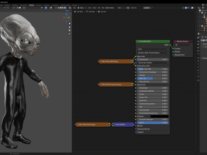 Classic Alien Blender 3D-Modell