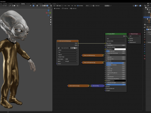 Classic Alien Blender 3D-Modell