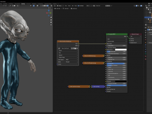 Classic Alien Blender 3D-Modell