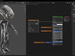 Classic Alien Blender 3D-Modell