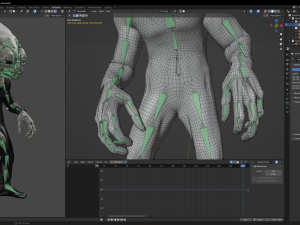 Classic Alien Blender 3D-Modell