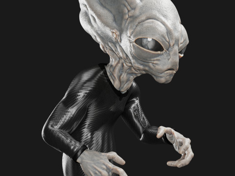 Classic Alien Blender 3D Model