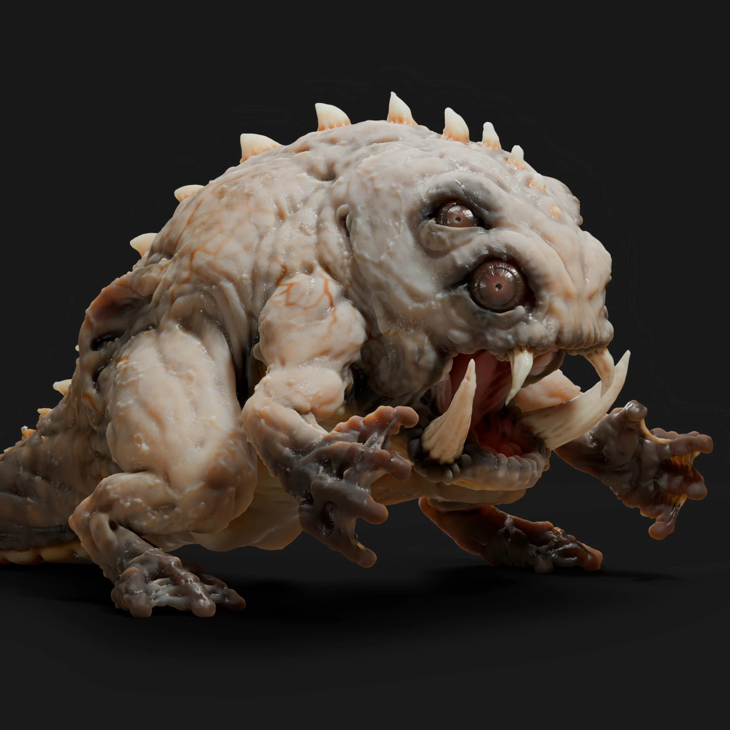 Lizard Demon Blender 3D Model .c4d .max .obj .3ds .fbx .stl .blend 