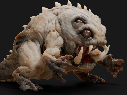 Lizard Demon Blender 3D Модель