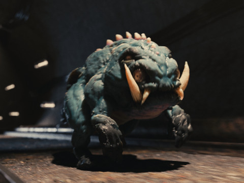 Lizard Demon Blender Modelo 3D