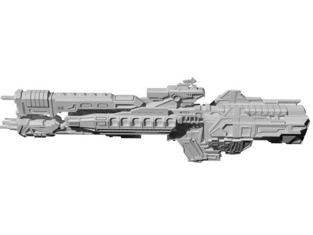 Spaceship 3D Model .c4d .max .obj .3ds .fbx .stl .blend 