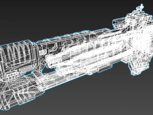 Spaceship 3D Model