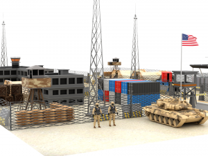 US Military Base 3D Model
