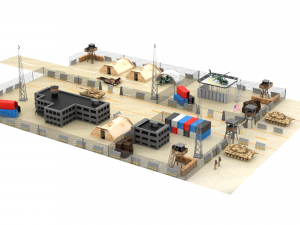 US Military Base 3D Model