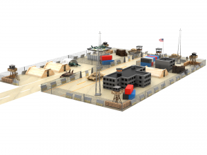 US Military Base 3D Model