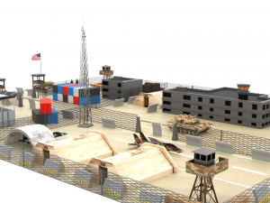 US Military Base 3D Model