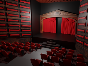 Theater interior Model 3D