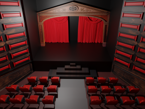 Theater interior Model 3D