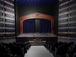 Interior do teatro Modelo 3D