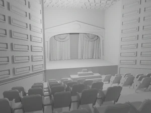Theater interior No Material 3D Model