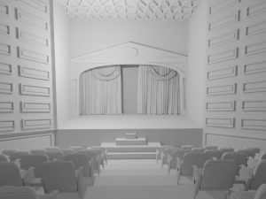 Theater interior No Material Modelo 3D