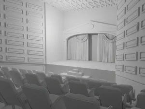 Theater interior No Material 3D Model