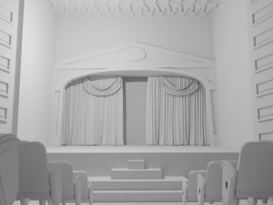 Theater interior No Material Modelo 3D