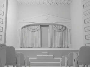 Theater interior No Material 3D Model