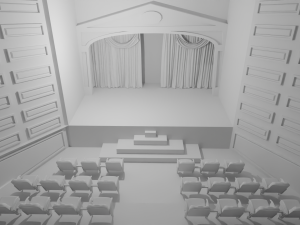 Theater interior No Material Modelo 3D