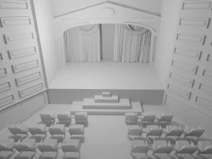 Theater interior No Material 3D Model