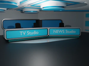 Studio de t&eacute;l&eacute;vision virtuel Modèle 3D