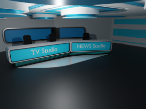 Virtual TV Studio 3D Model