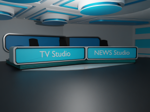 Virtual TV Studio 3D Model