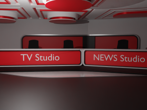 Virtual TV Studio 3D Model