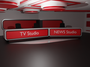 Virtual TV Studio Model 3D