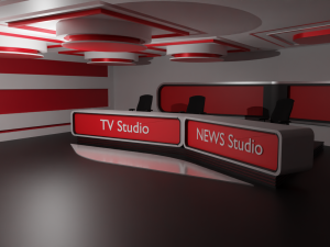 Virtual TV Studio Model 3D