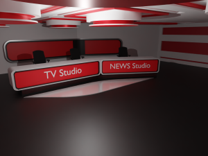 Virtual TV Studio Model 3D