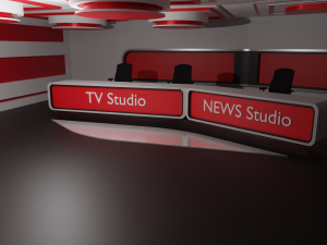 Virtual TV Studio Model 3D