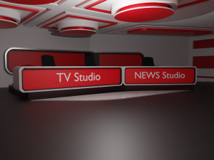 Virtual TV Studio Model 3D
