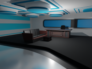 Talk Show Studio 3D-Modell